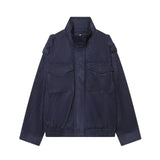 Women's Stand Collar Suede Texture Jacket